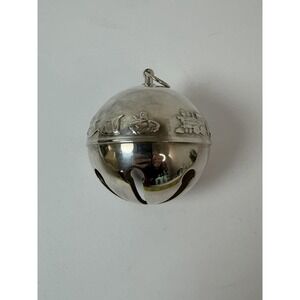 Wallace Silverplated 1974‎ 4th Edition Sleigh Bell Christmas Ornament